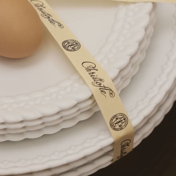 クリストフル　プレート Porcelain Dinner Plate Bayblone